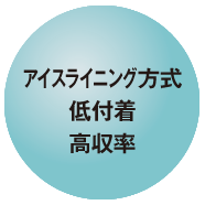 アイスライニング方式　低付着　高収率